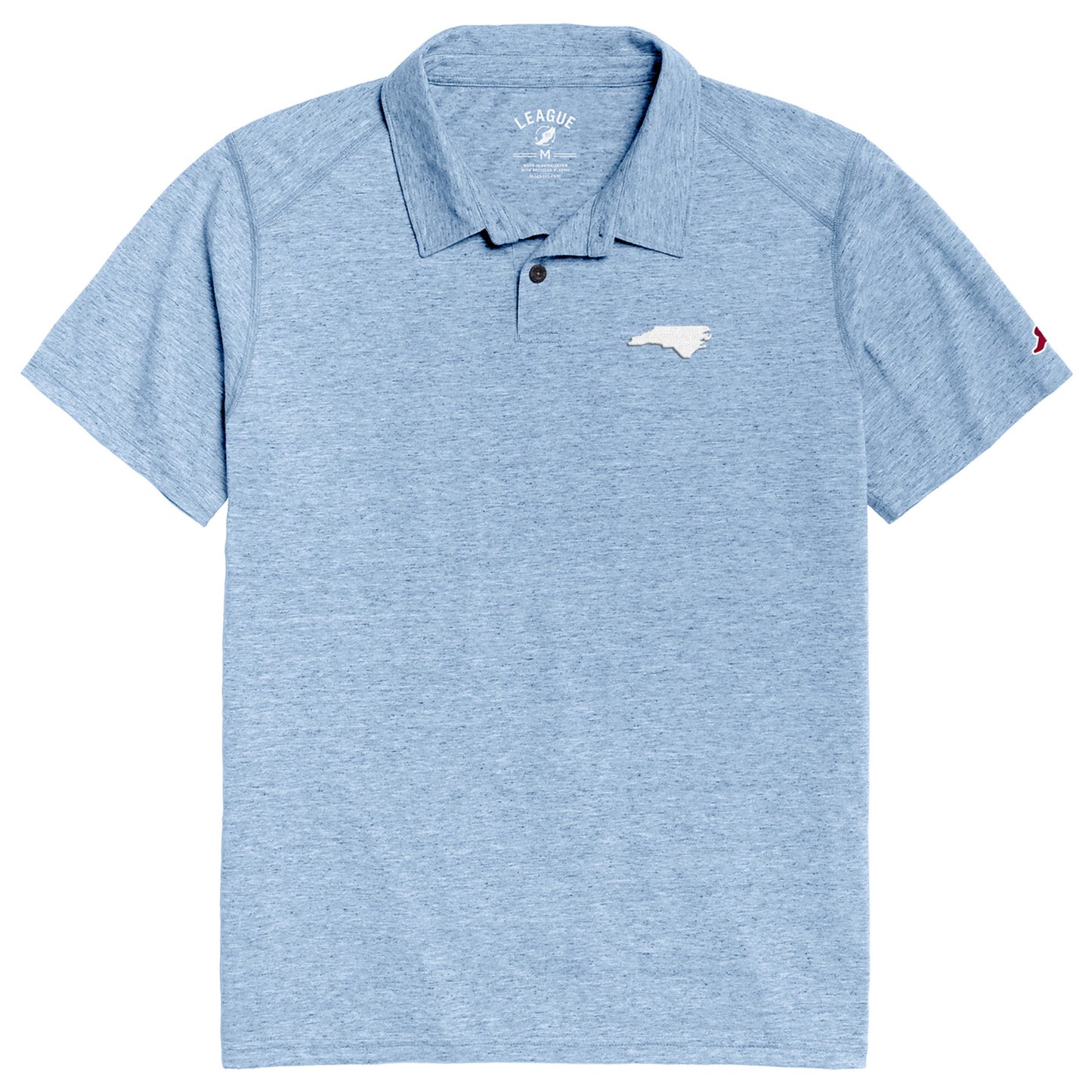 Carolina Blue Reclaim North Carolina Men's Polo by League - Main View - League