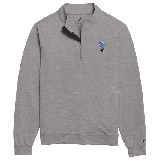 Grey Tar Heels 1/4 Zip Athletic Pull Over