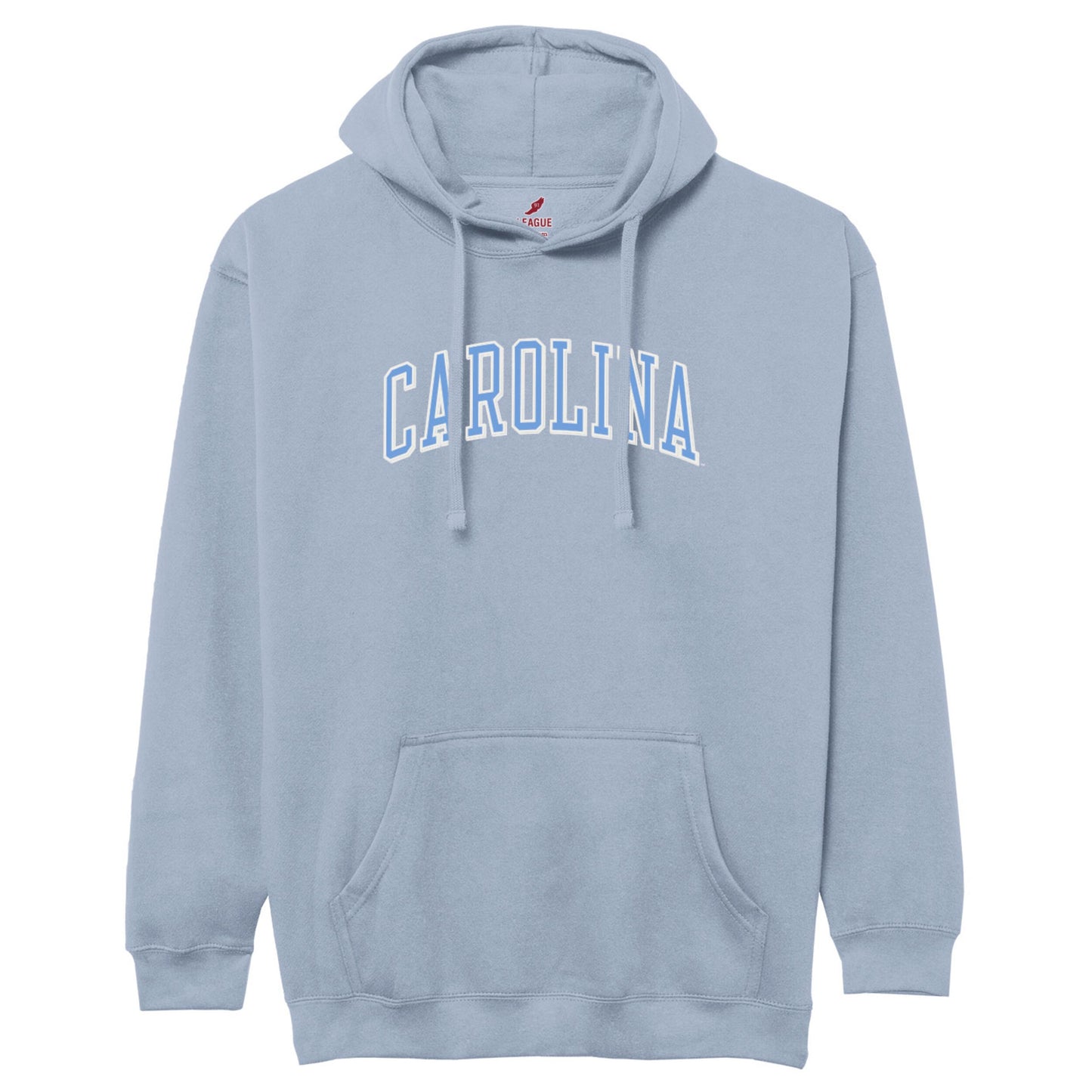 Light Blue North Carolina Embroidered Hoodie Sweatshirt by League