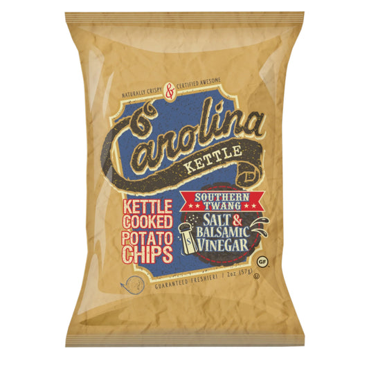 Salt & Balsamic Vinegar Carolina Kettle Chips - 2 oz Bag