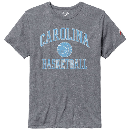 Carolina Basketball T-Shirt in Vintage Distressed Grey - Main View - League