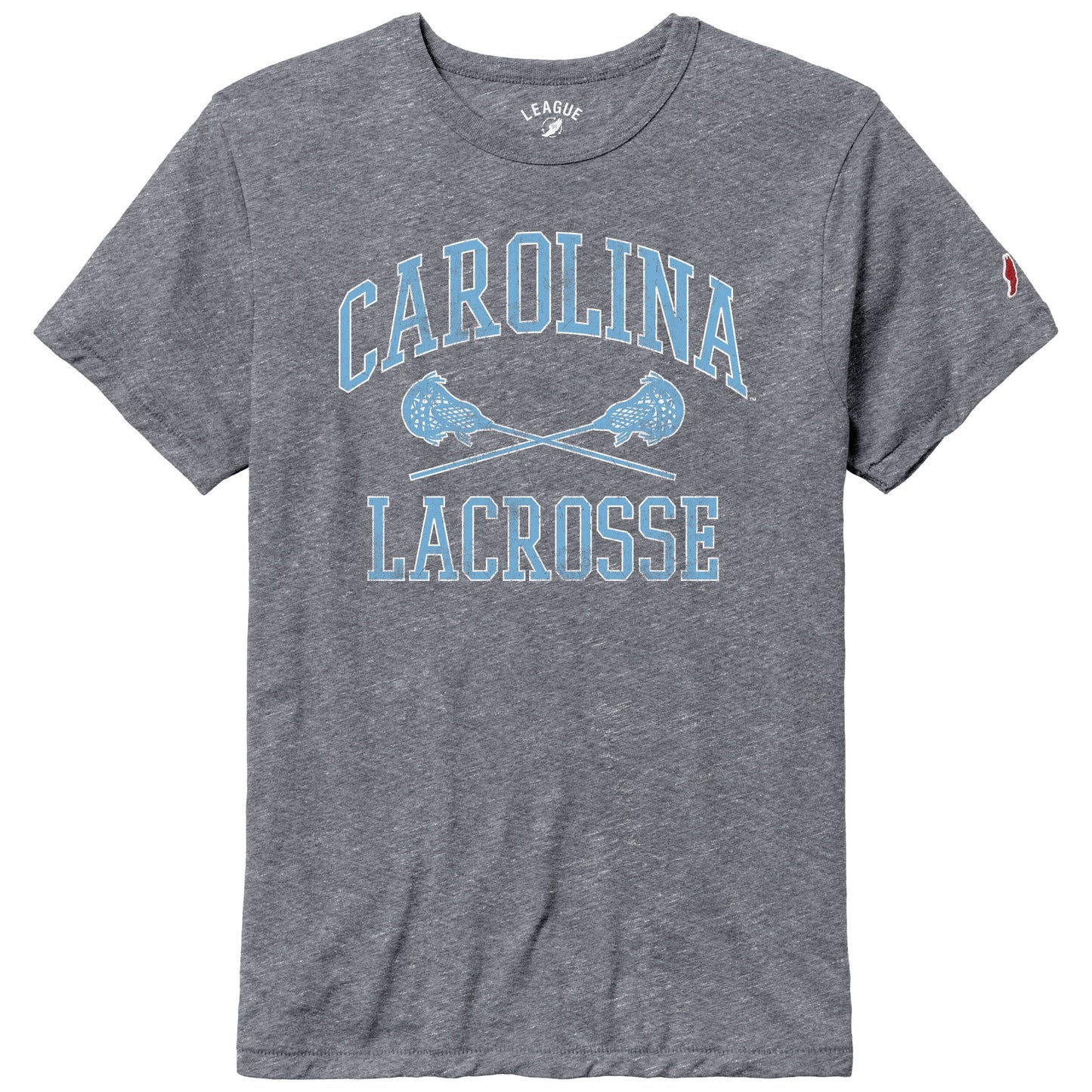 Carolina Lacrosse T-Shirt in Vintage Distressed Grey