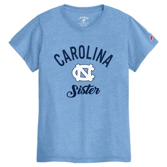 UNC Sister Women's Top in Carolina Blue by League - Main View - League