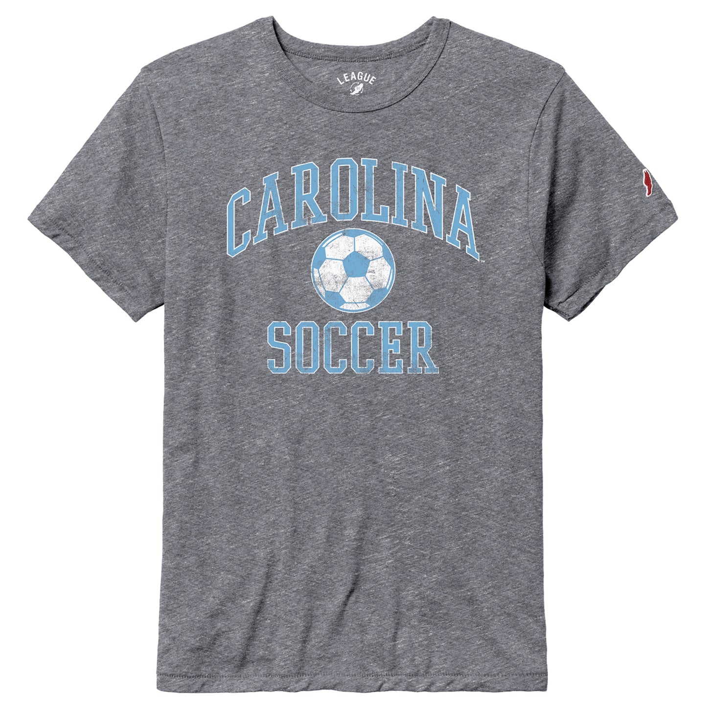 Carolina Soccer T-Shirt in Vintage Distressed Grey