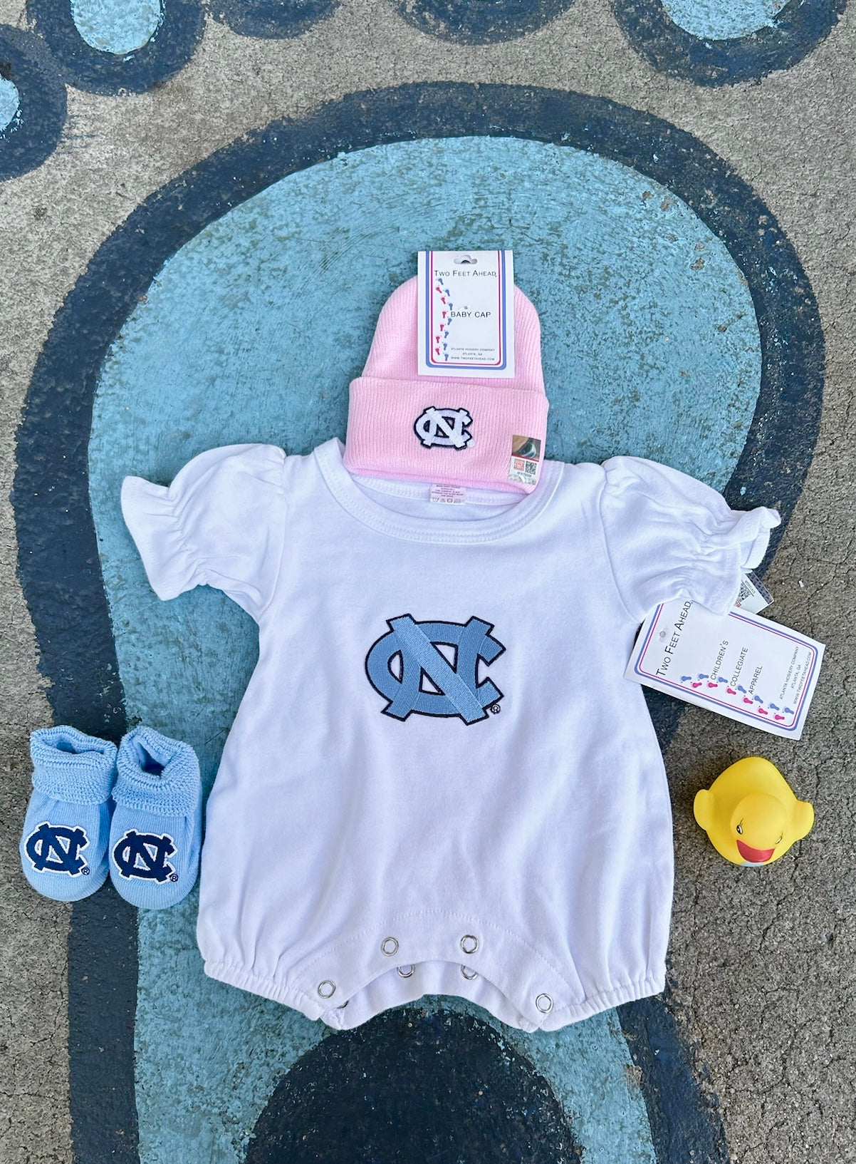 North Carolina Tar Heels Two Feet Ahead UNC Girls Romper