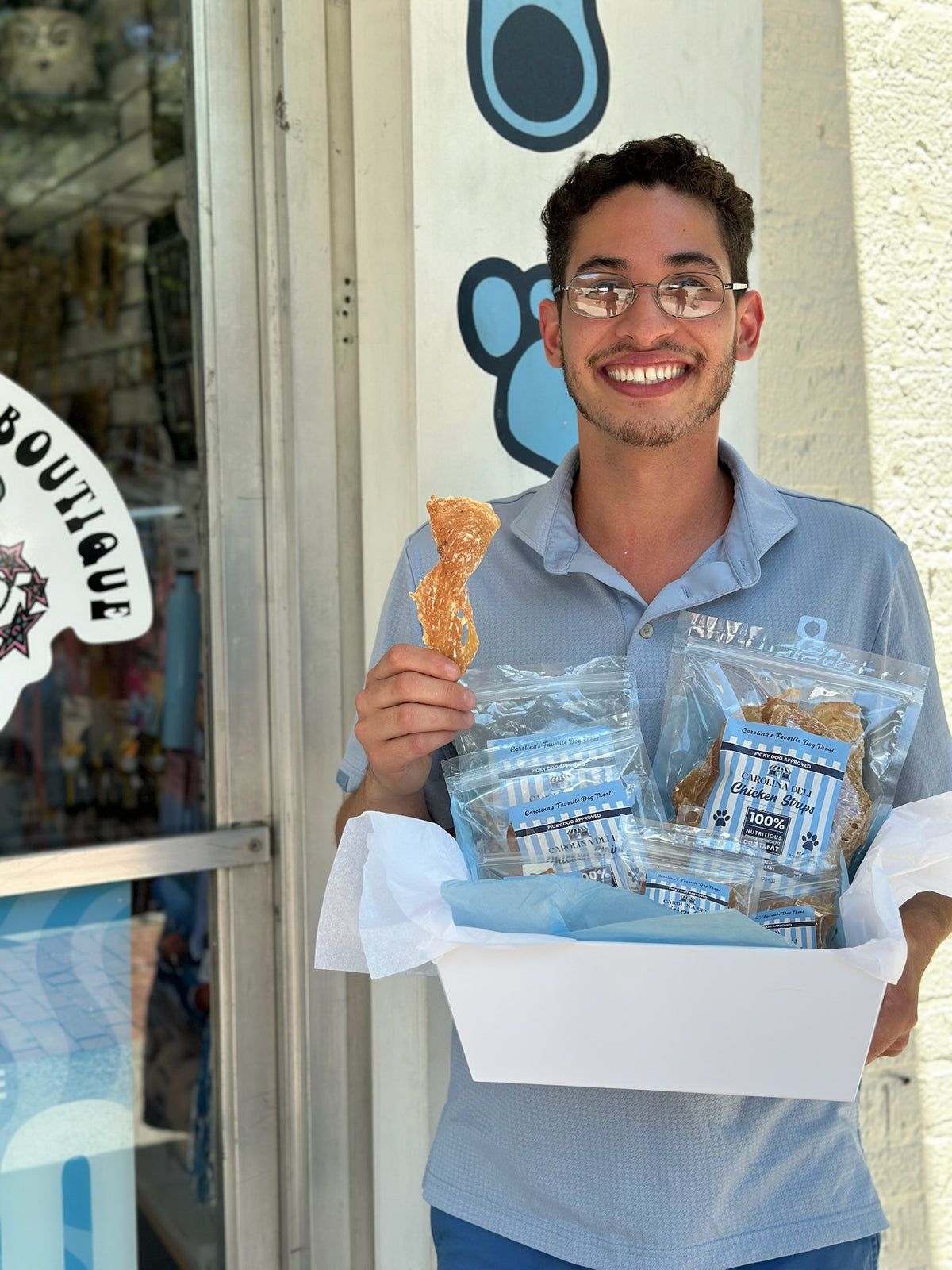 Dehydrated Chicken Dog Treats - Lifestyle View - Carolina Deli Pets