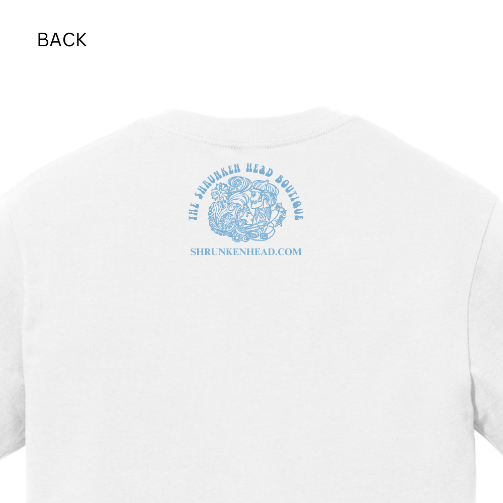 Chapel Hill White T-Shirt in Baseball Script Font