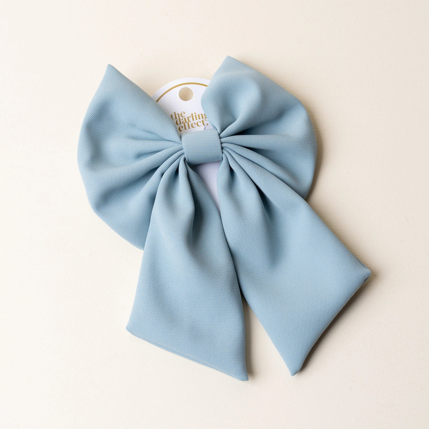 Light Blue Hair Bow Barrett