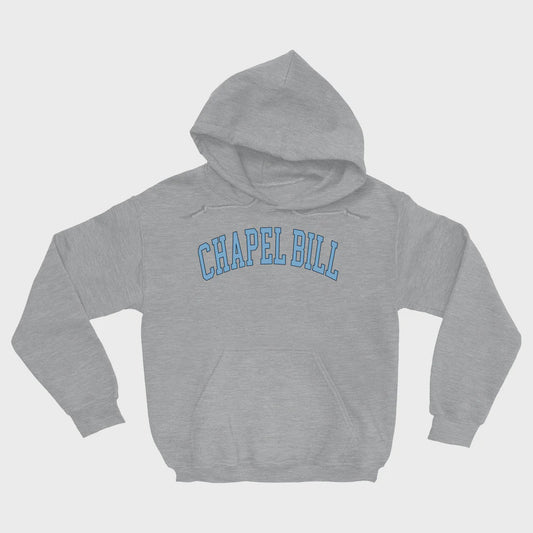 CHAPEL BILL Grey Adult Hoodie from Shrunken Head