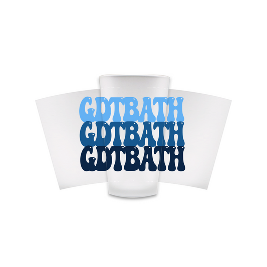 Good Day To Be A Tar Heel Groovy Frosted Pint Glasses
