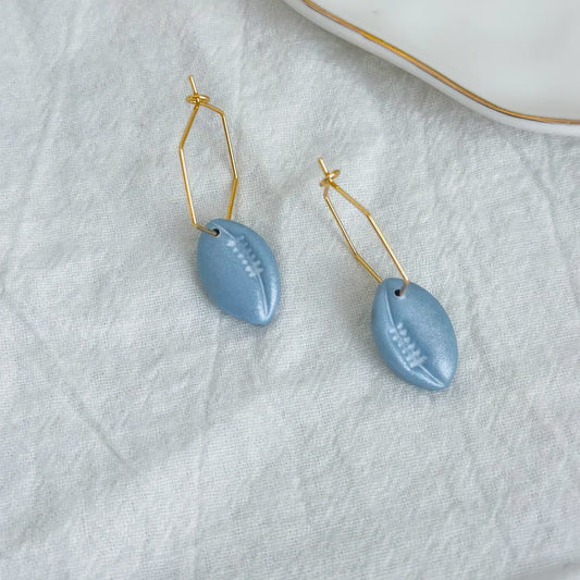 Football Hoops in Carolina Blue