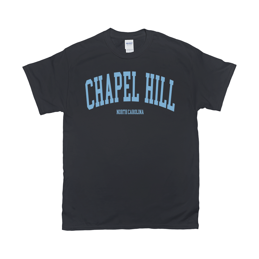 Chapel Hill North Carolina Classic Black Adult T-Shirt