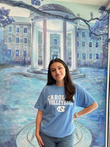 Carolina Volleyball T-Shirt with UNC Logo by Champion