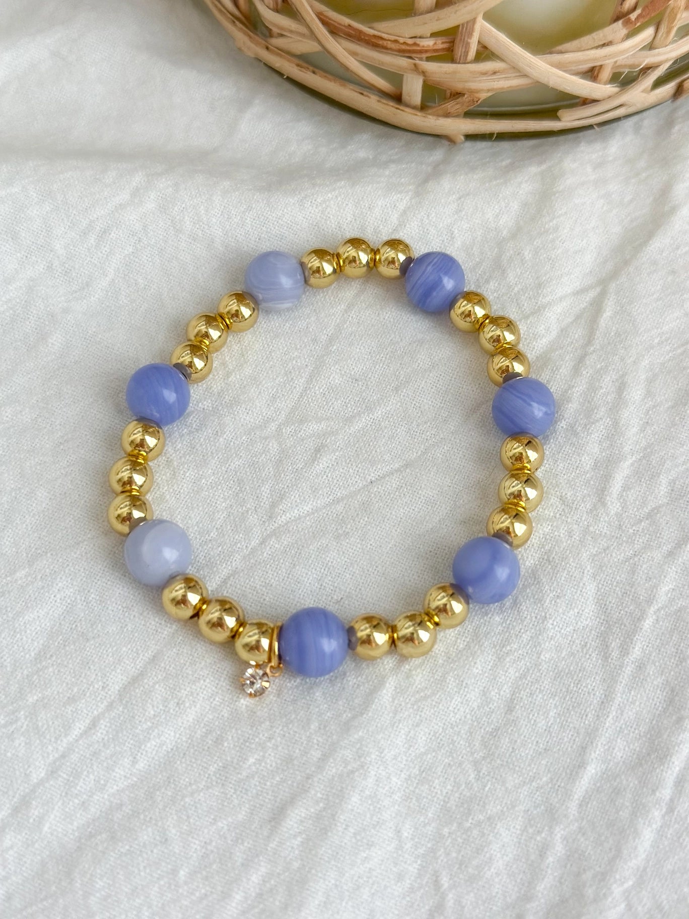 Periwinkle Shayla Stretch Bracelet by Annabanana
