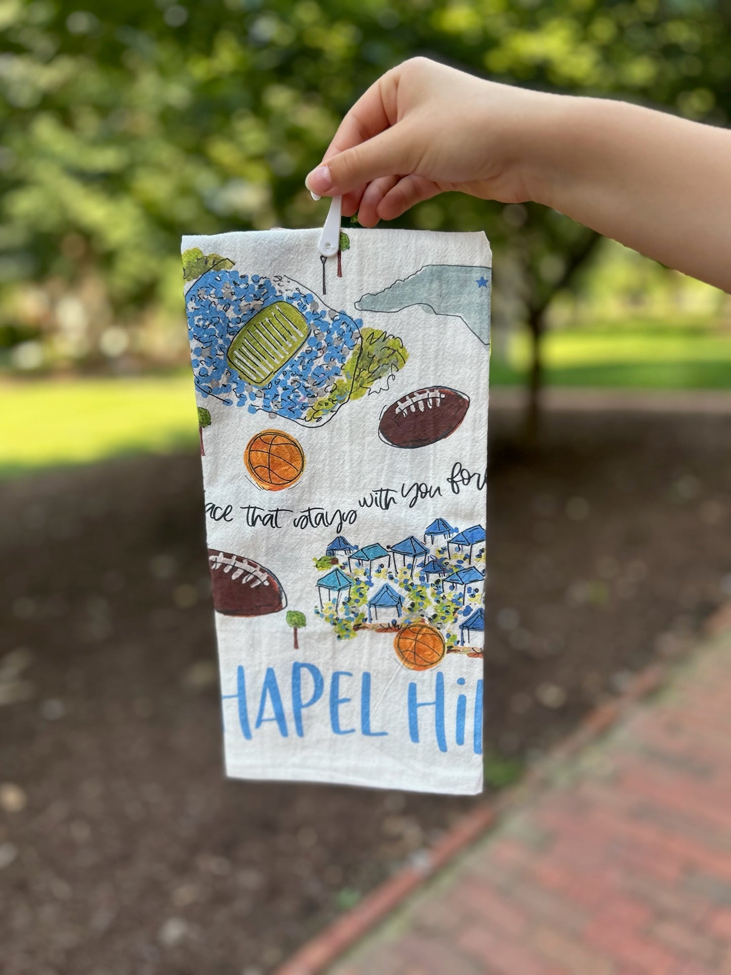 Chapel Hill Tea Towel - Happy By Rachel