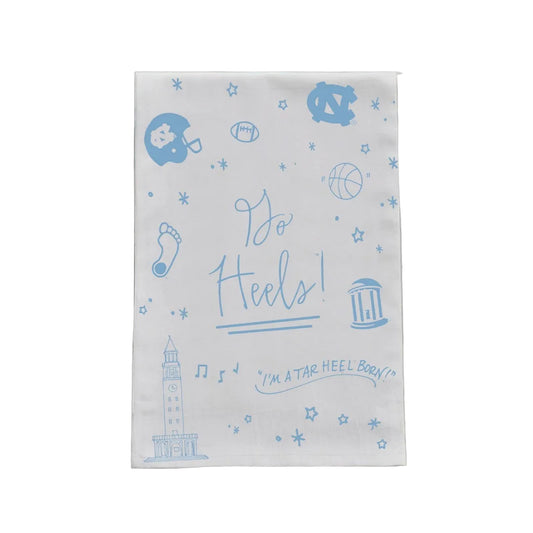 UNC Confetti Tea Towel