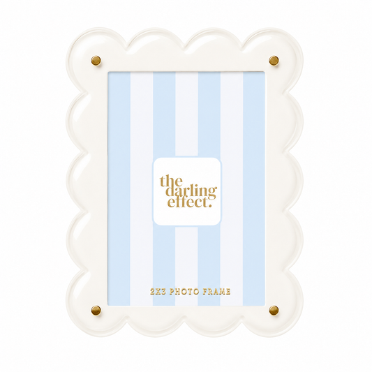 Clear Mini Acrylic Picture Frame Magnet - Main View - the Darling Effect