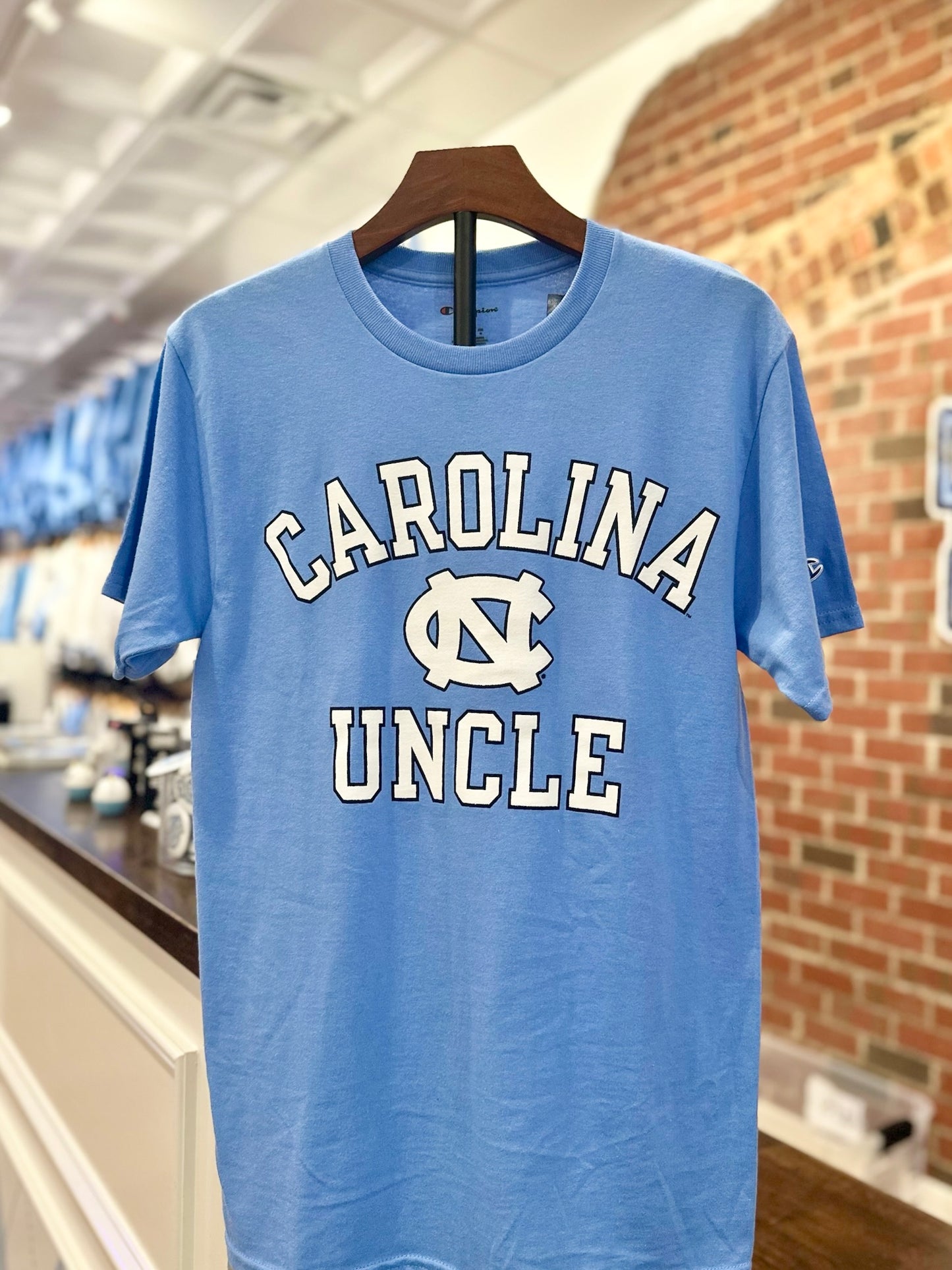 UNC Uncle Carolina Blue T-Shirt by Champion