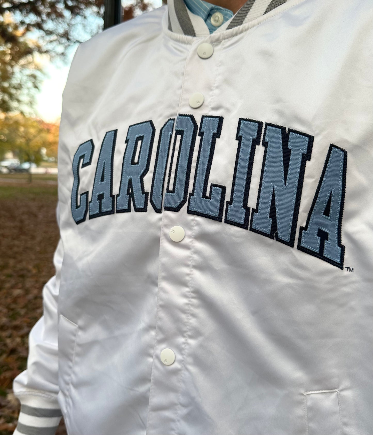 North Carolina Tar Heels Limited Edition White Bomber Jacket
