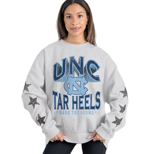 North Carolina Tar Heels Resilience Star Embellished Crewneck