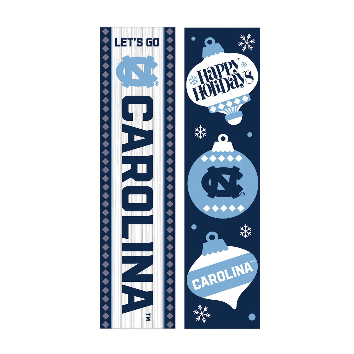 47" Double Sided UNC Holiday Porch Leaner
