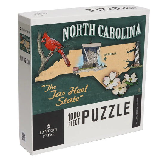 1000 Piece North Carolina State Icons Puzzle