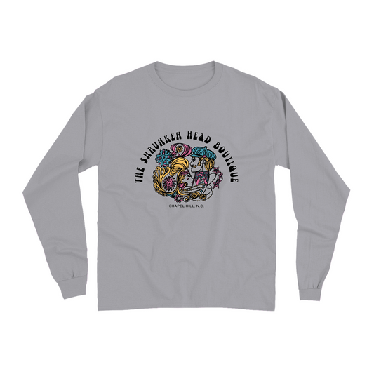 Shrunken Head Boutique Logo Adult Long Sleeve Shirt by Comfort Colors