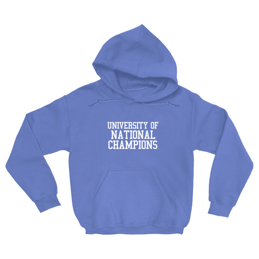 University of National Champions Adult Hoodie in Carolina Blue