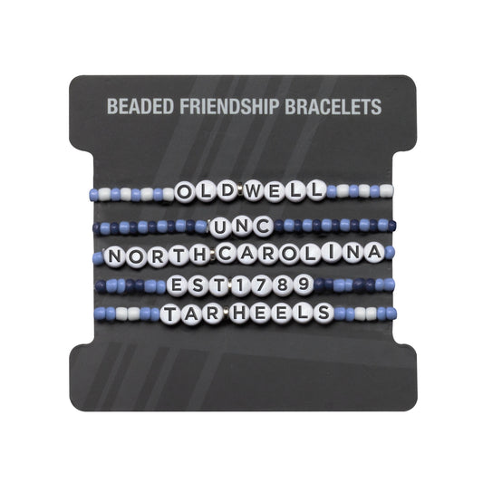 UNC Licensed Carolina Tar Heels Friendship Bracelet Set