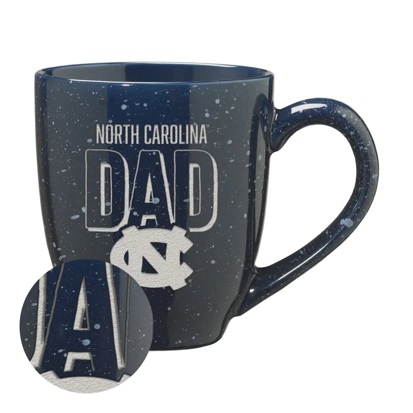 North Carolina Tar Heels Dad 16oz Engraved Mug - Main View - Rico Industries