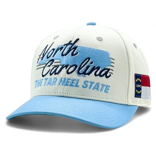 North Carolina the Tar Heel State Hat by Shells Vintage Hat Co