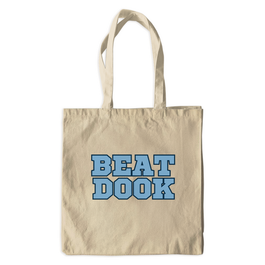 Carolina Blue Beat Dook Canvas Tote Bag