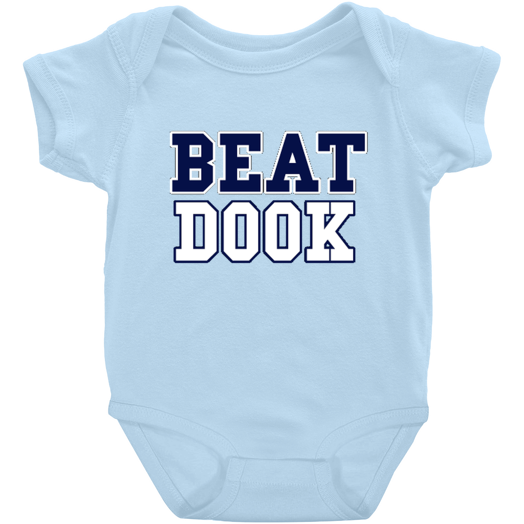 Carolina Blue Beat Dook Baby Onesie