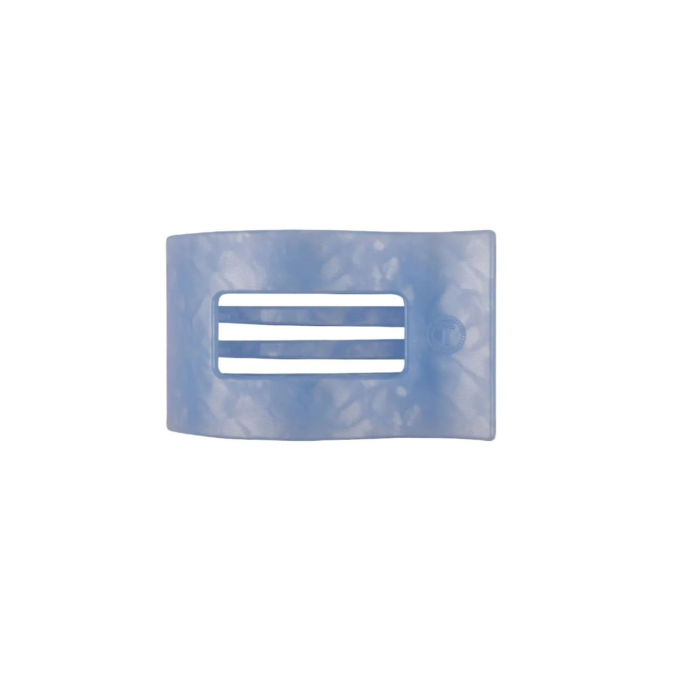 Medium Flat Rectangle Blue Lagoon Hair Clip by Teleties