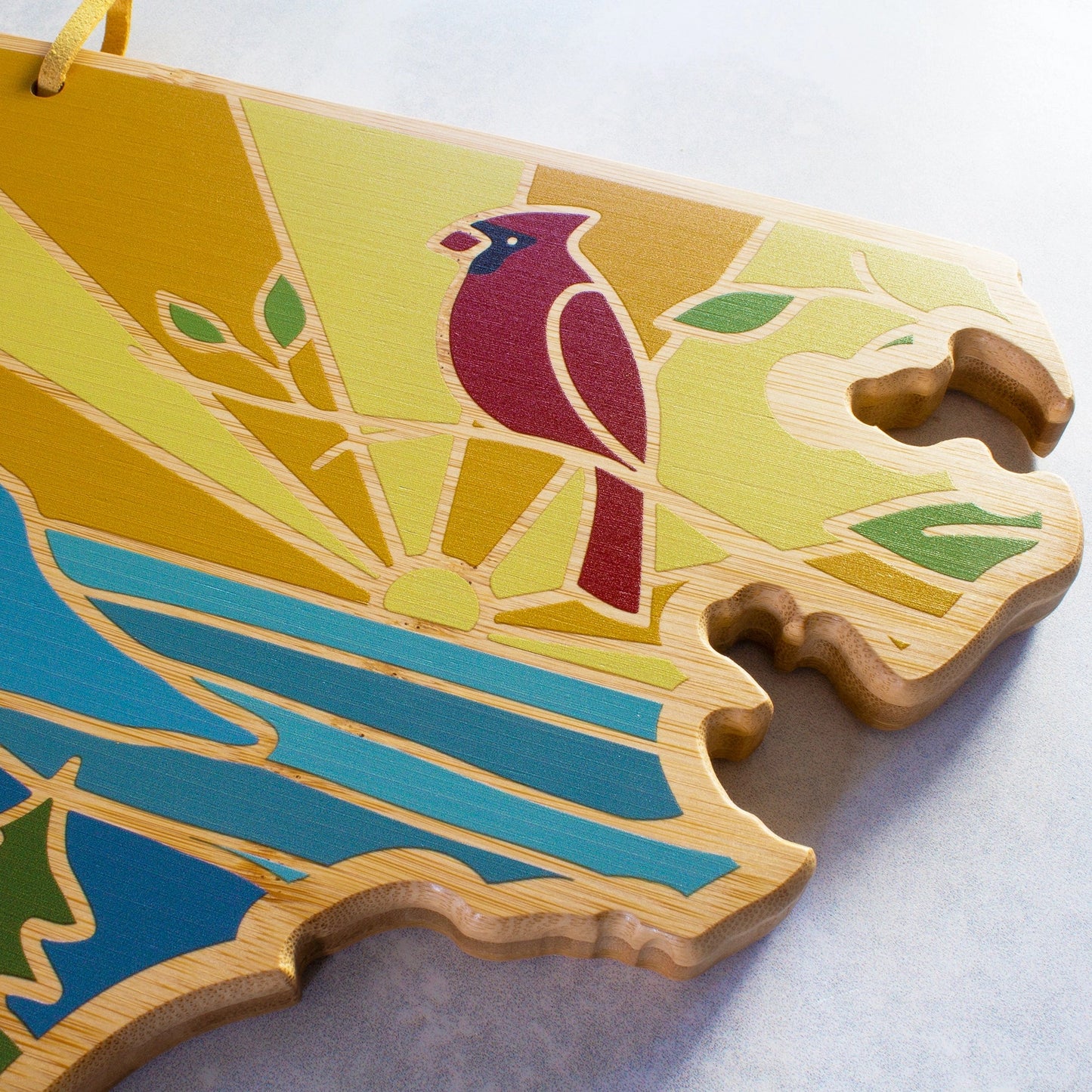 North Carolina Colorful Cutting Board