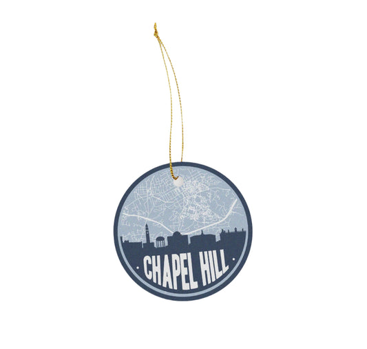 Chapel Hill North Carolina Map Ornament
