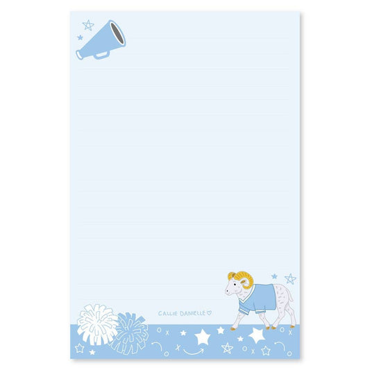 Chapel Hill Football Game Day 4x6 Lined Notepad - Main View - Callie Danielle