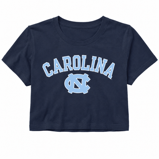 UNC Basic Navy Crop Top by Champion - Main View - Champion