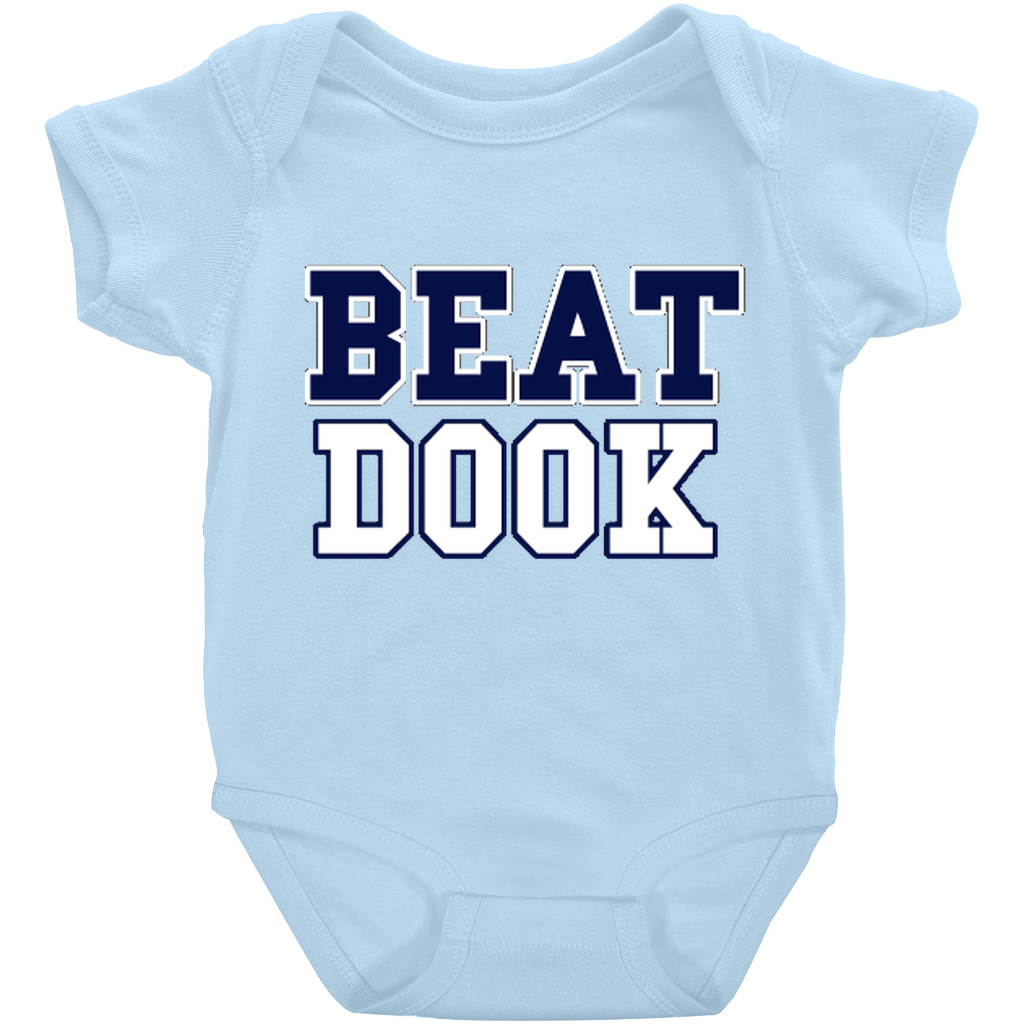 Carolina Blue Beat Dook Baby Onesie