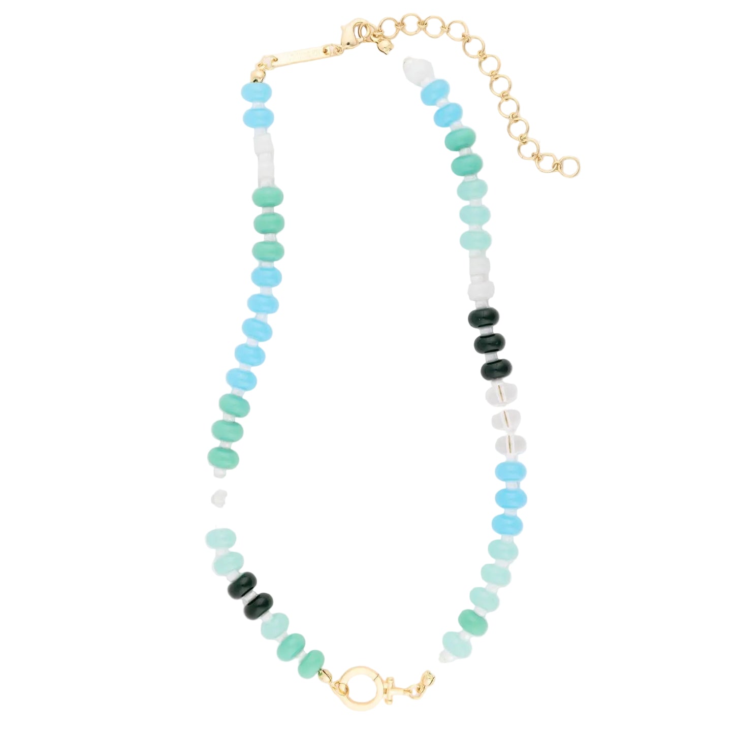 Thea Necklace Luxe Stone Necklace in Carolina Blue
