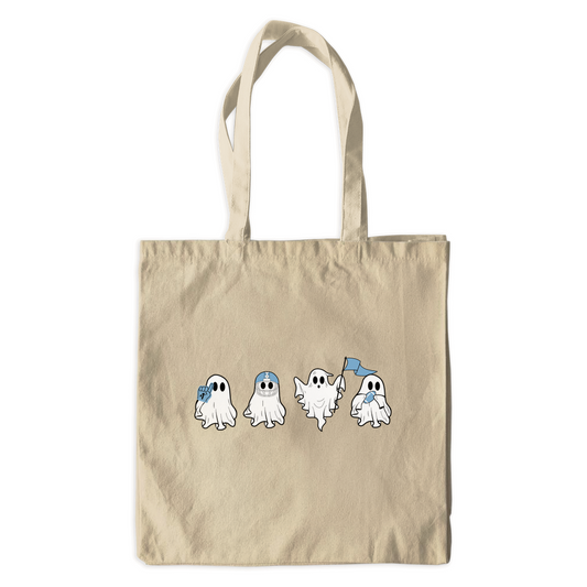 Carolina Fan Ghosts Canvas Tote Bag