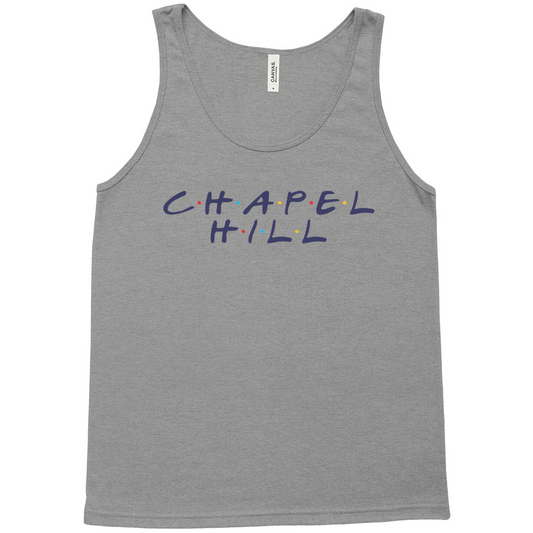 Chapel Hill Dot TV Font Grey Tank Top