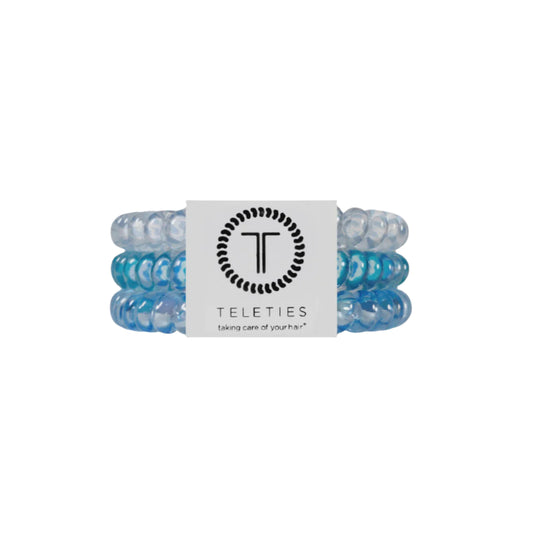 TELETIES Summer Sky Small Corded Hair Ties - 3