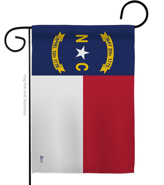 North Carolina Americana States Decor Garden Flag