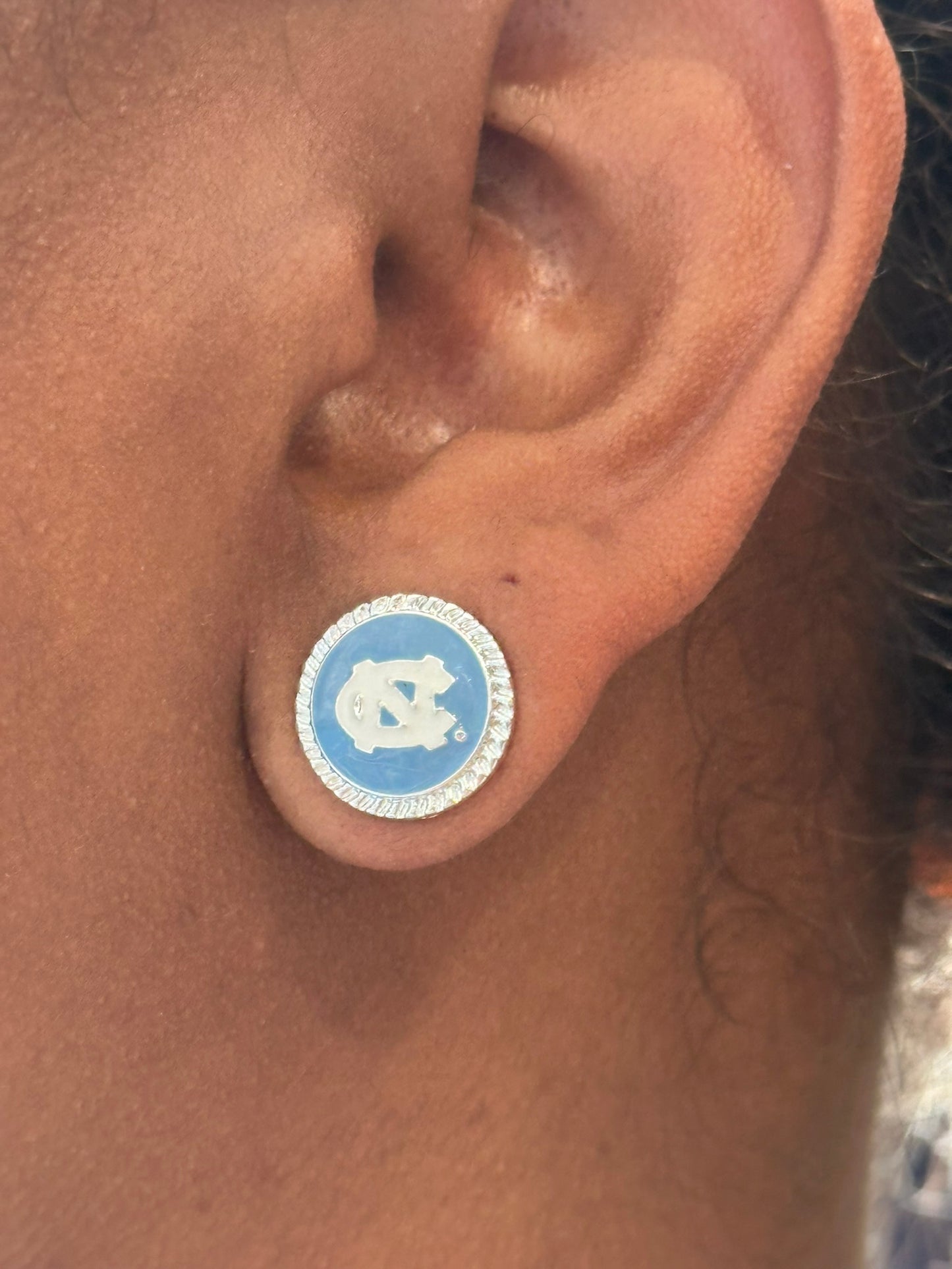 Carolina Tar Heels Eudi Earrings by Sandol - LIMITED EDITION