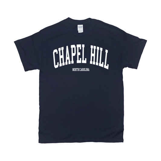 Chapel Hill North Carolina Classic Navy Adult T-Shirt