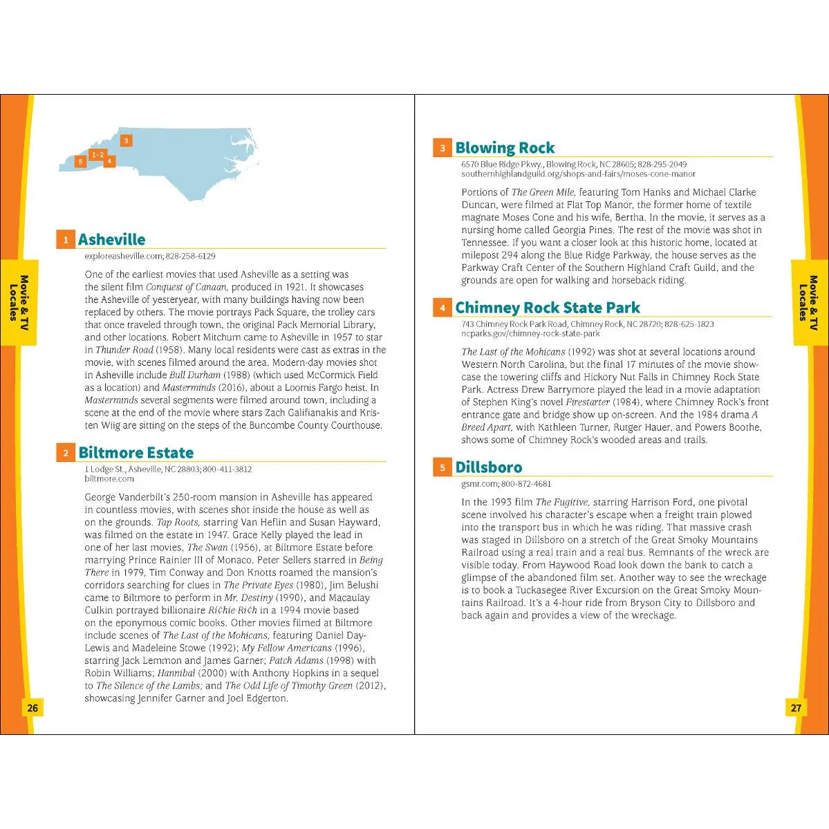 North Carolina Day Trips By Theme