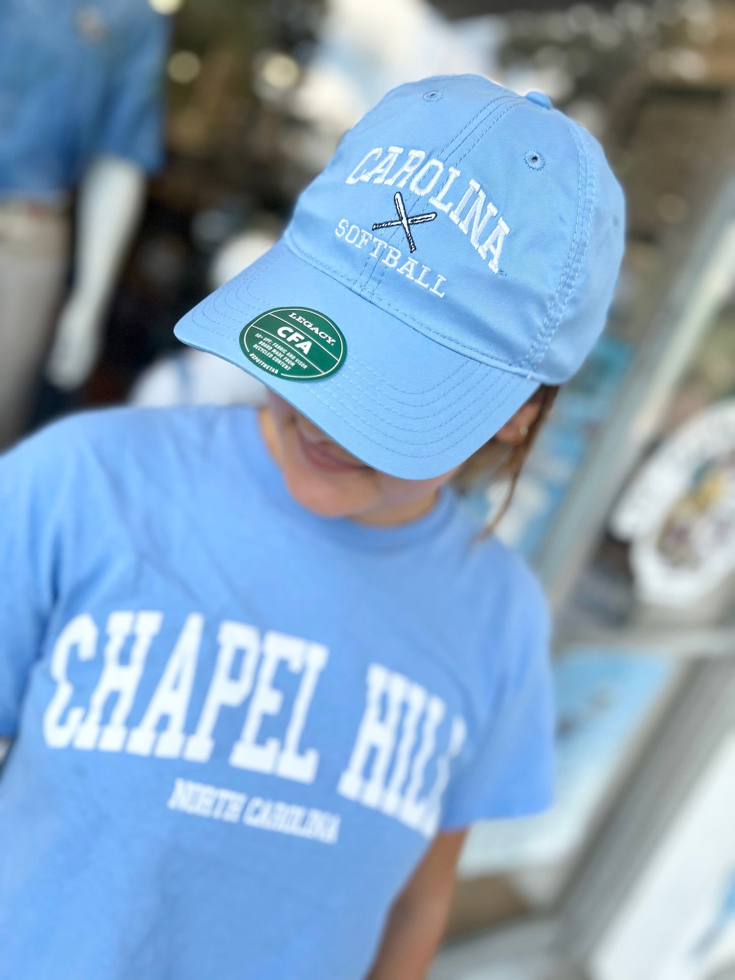 UNC Softball Hat in Carolina Blue Dry Fit Adjustable