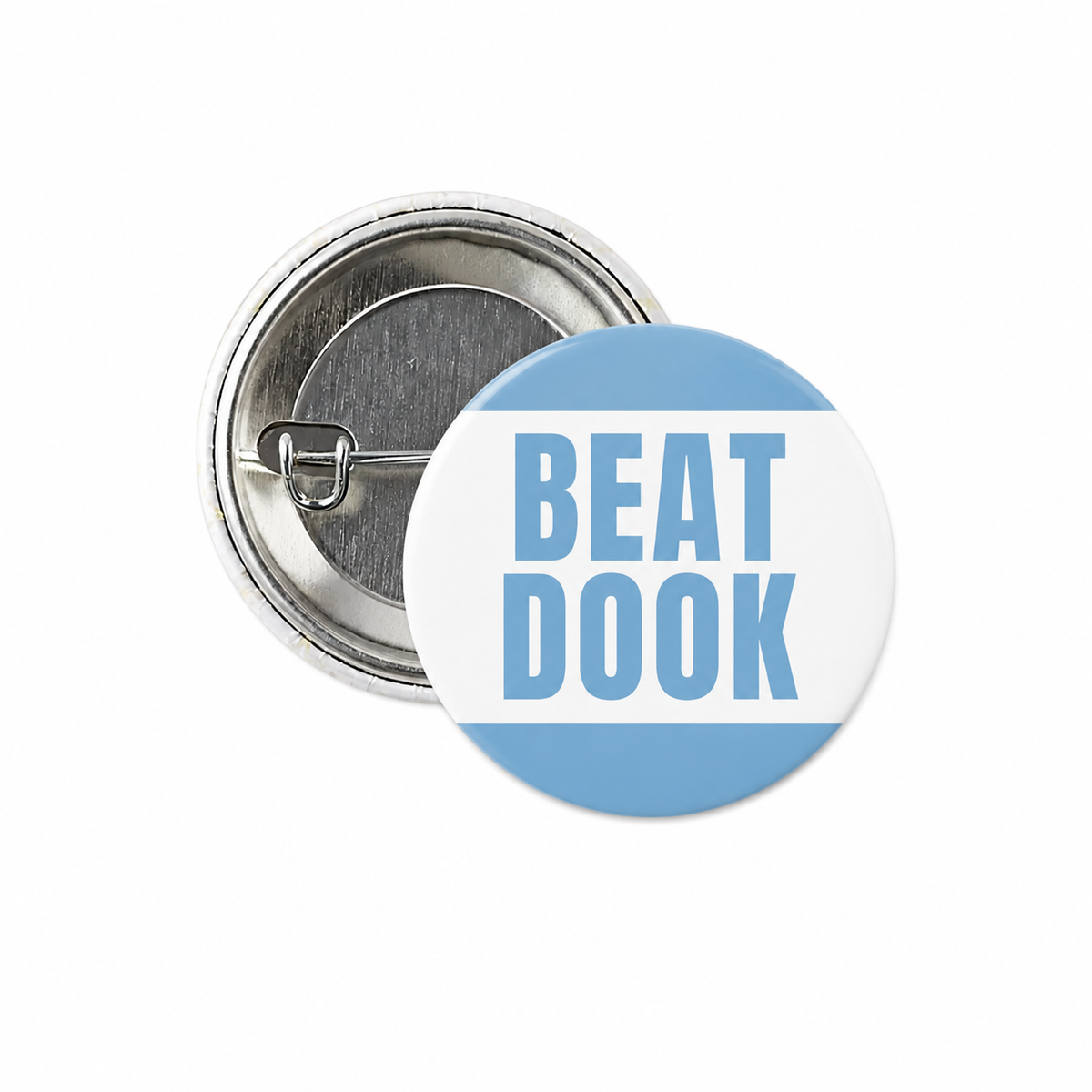 Beat Dook Button Pin 1.25" - Main View - Shrunken Head