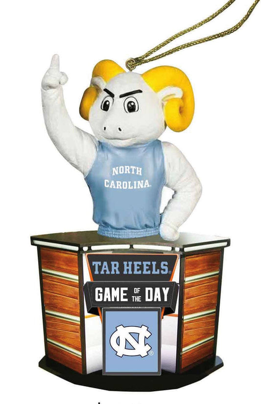 UNC Ramses Game of the Day Ornament 4"